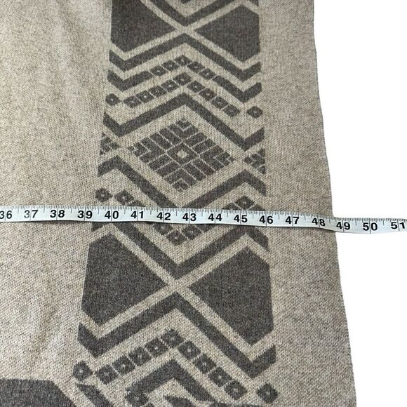 Farrow Tan Aztec Print Blanket Wrap Poncho, OS - Picture 9 of 10